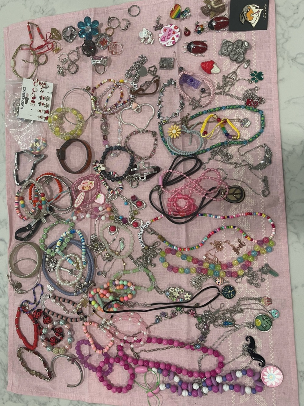Mystery Kids Jewelry Lot - Over 2 Pound Bundle
